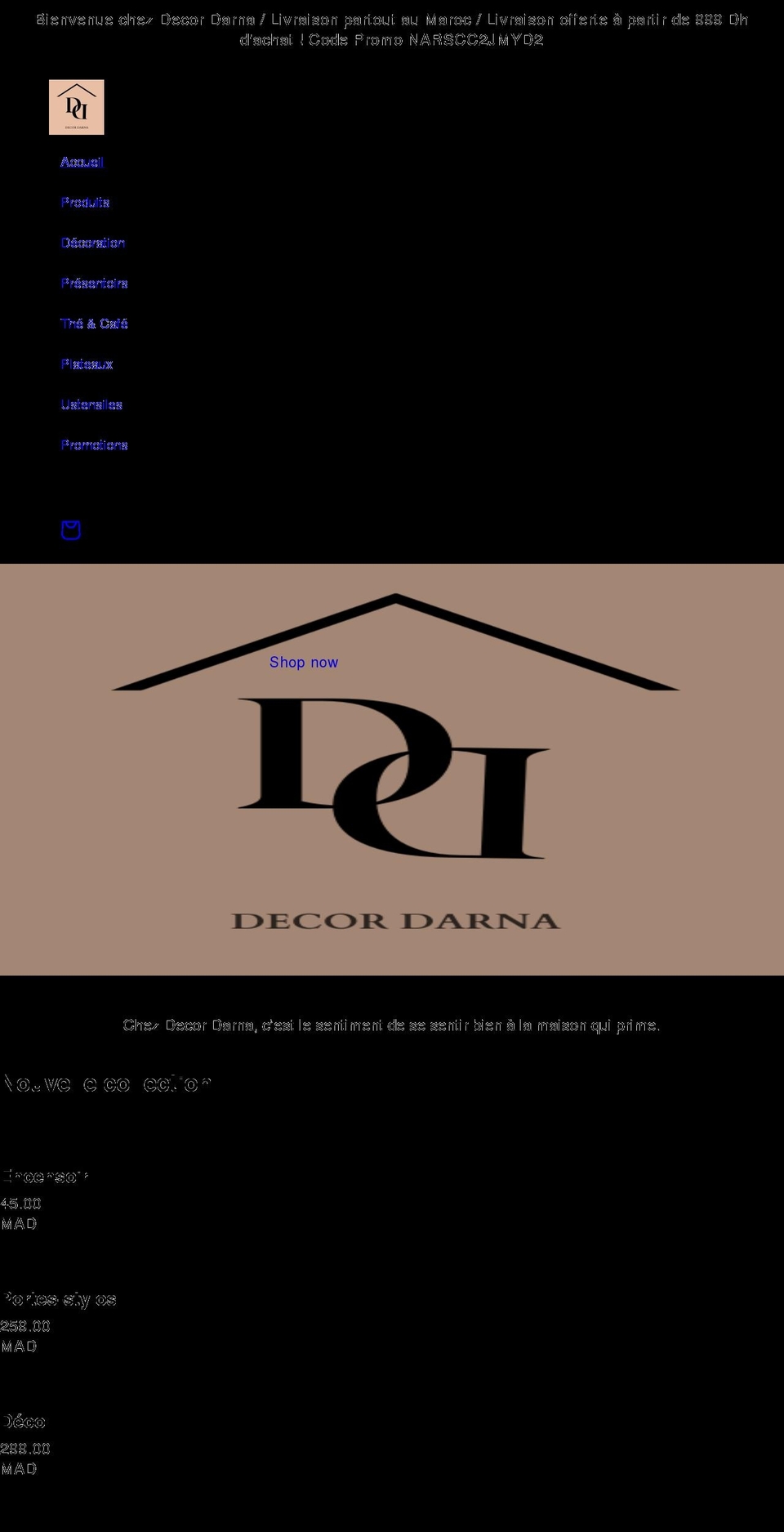 decordarna.com shopify website screenshot