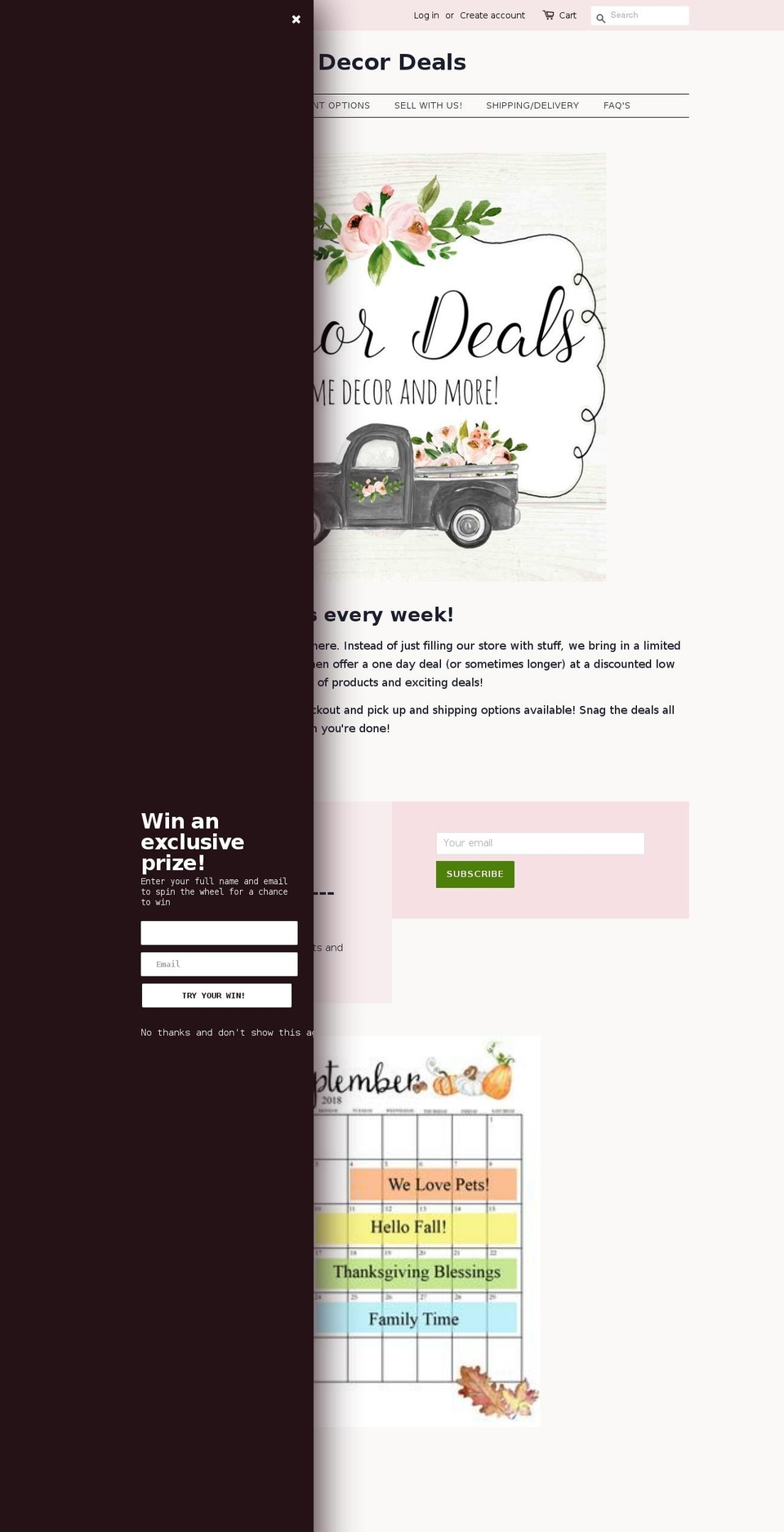 decordeals.ca shopify website screenshot