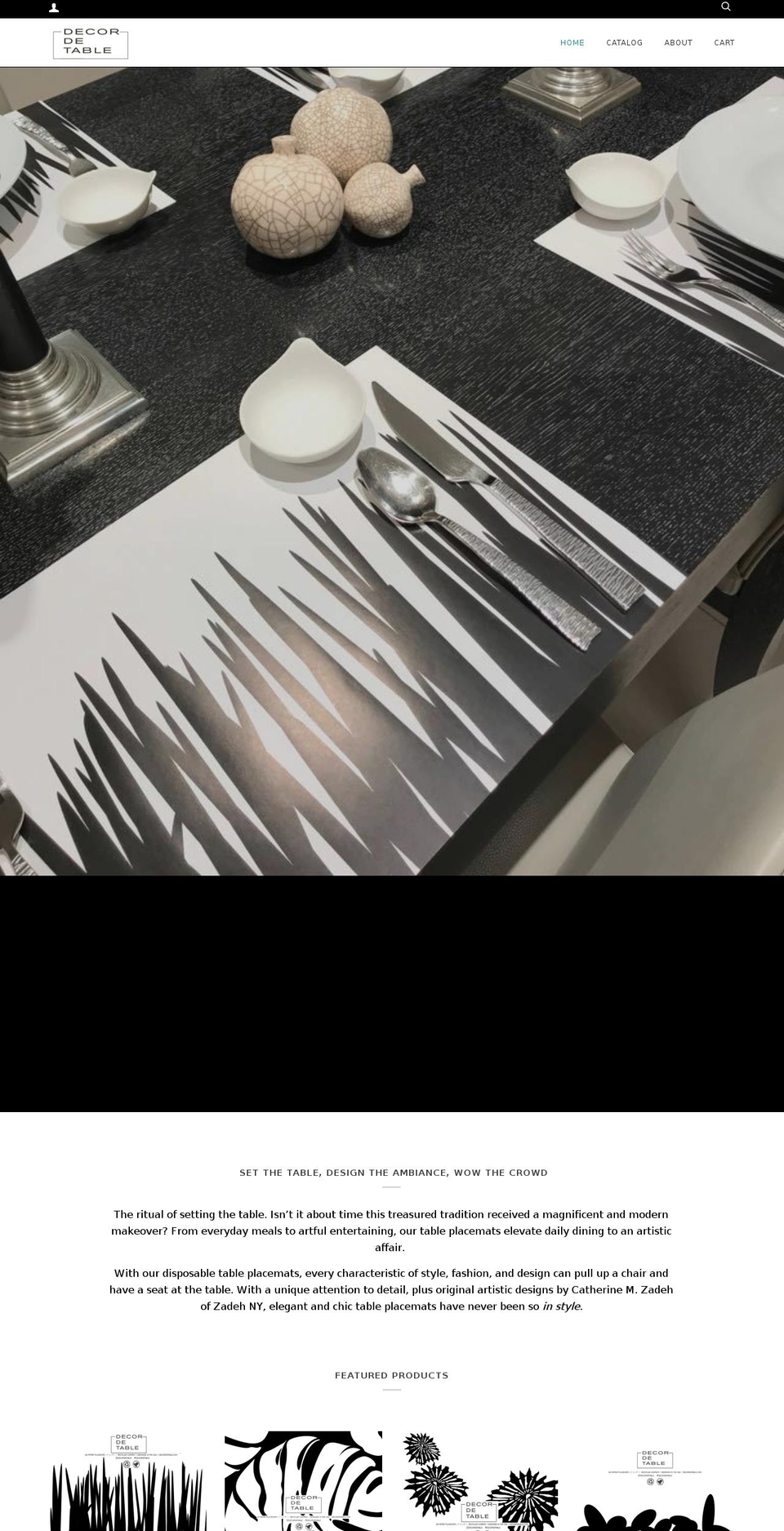 decordetable.com — Shopify storefront screenshot