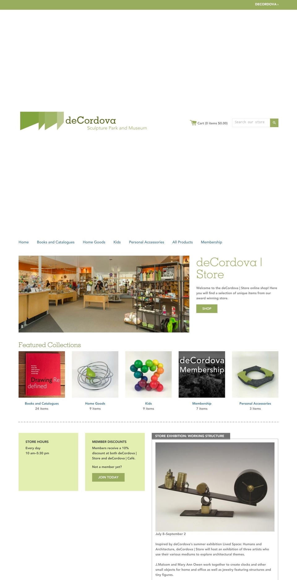 decordovastore.org shopify website screenshot