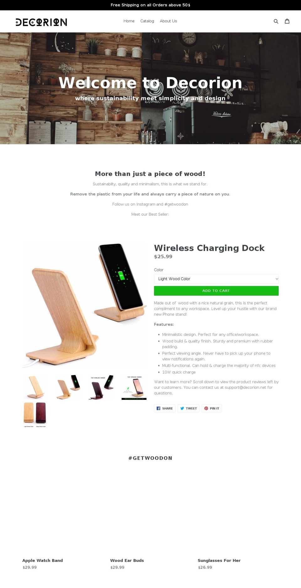 decorion.net shopify website screenshot