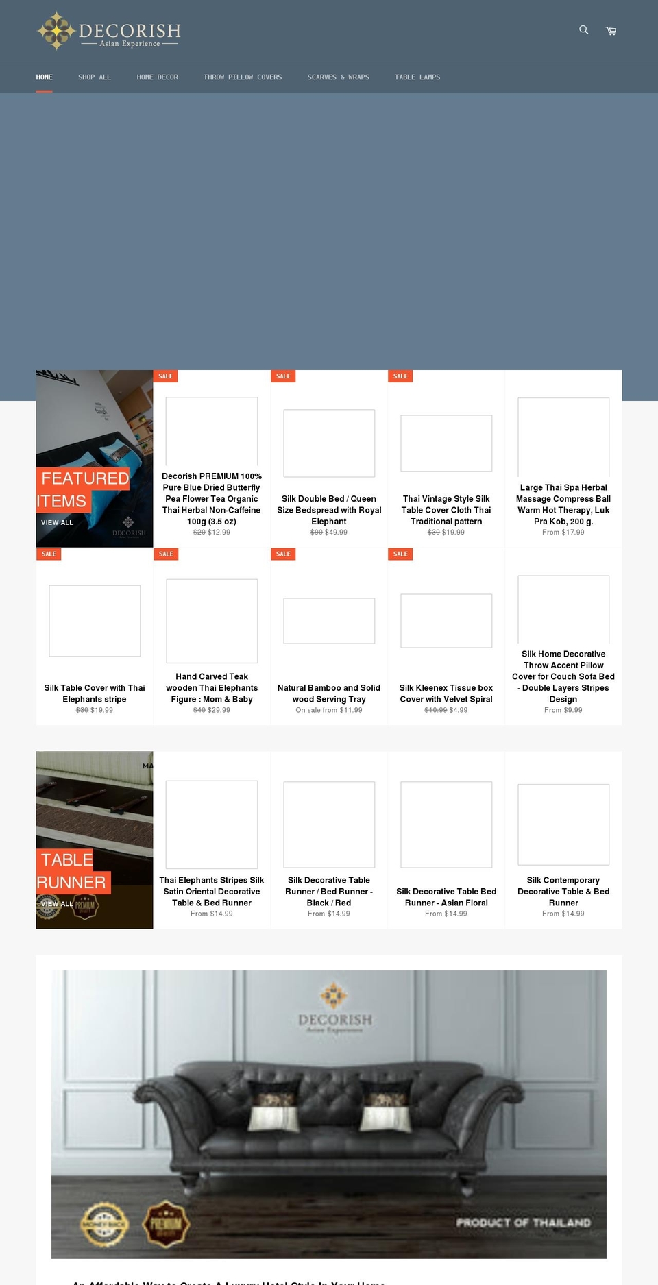decorish.com shopify website screenshot