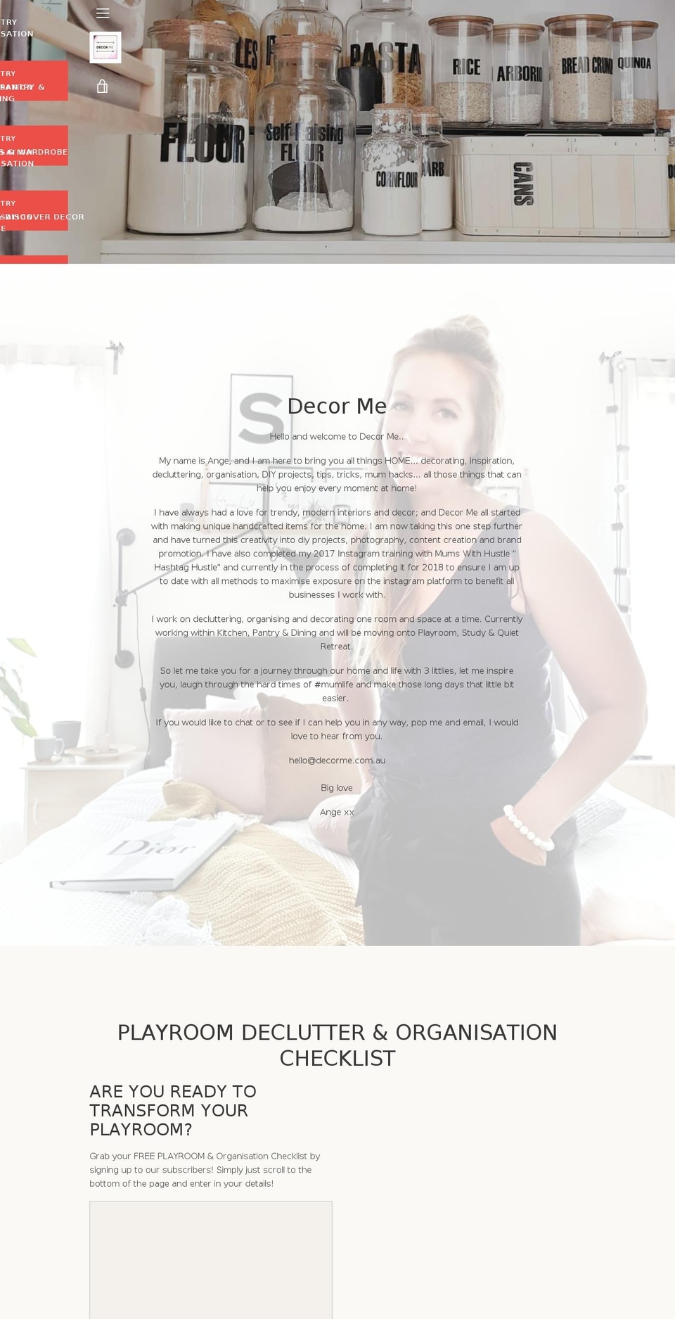 decorme.com.au shopify website screenshot