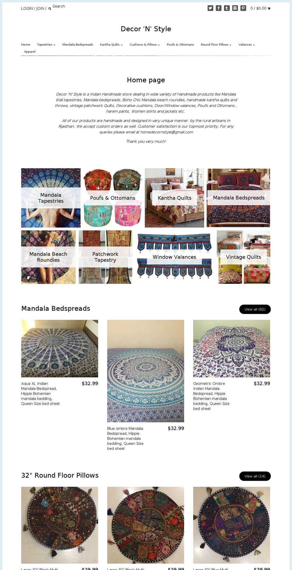 decornstyle.com shopify website screenshot