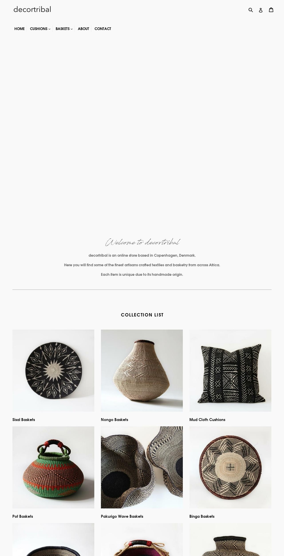 decortribal.com — Shopify storefront screenshot
