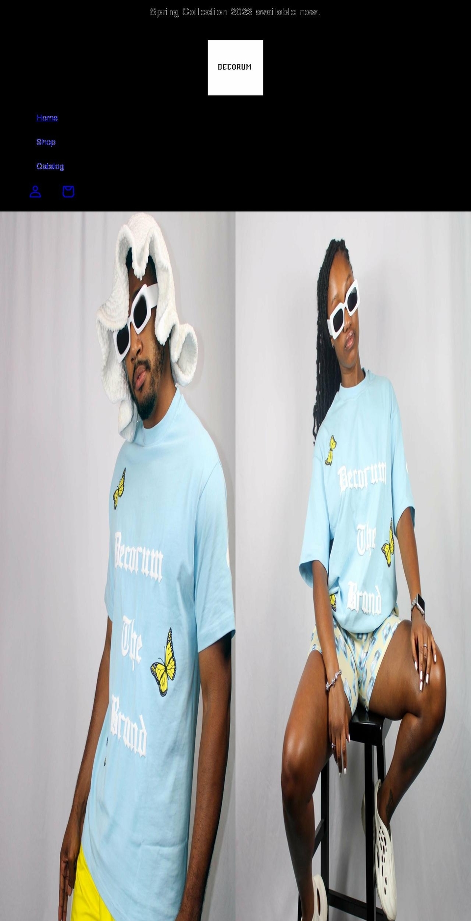 decorumbrand.com shopify website screenshot