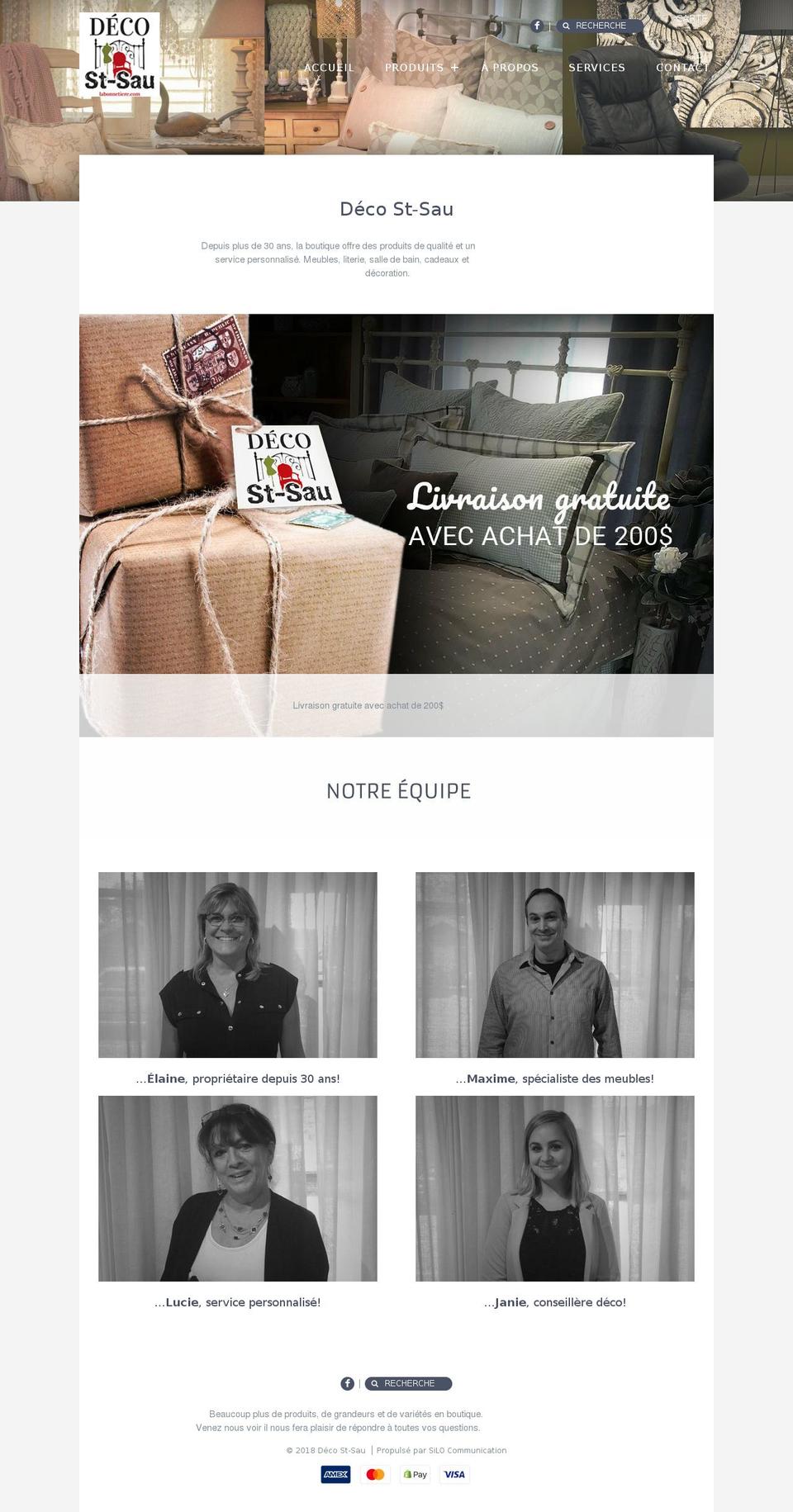 decostsau.ca shopify website screenshot