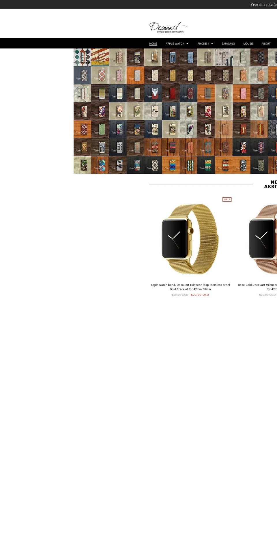 decouart.com shopify website screenshot