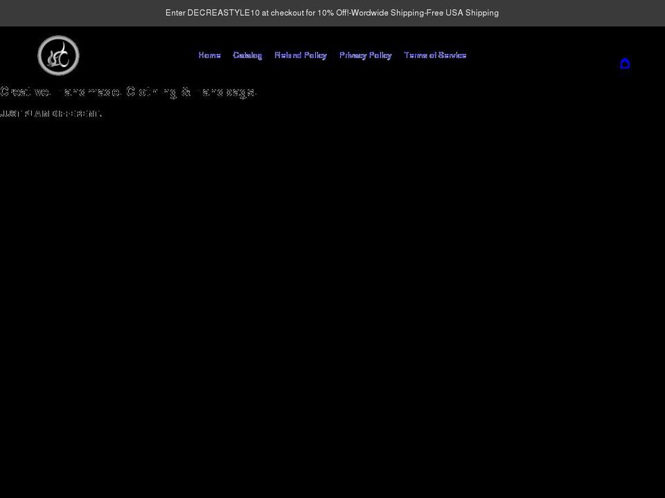 decreaclothingcompany.com shopify website screenshot