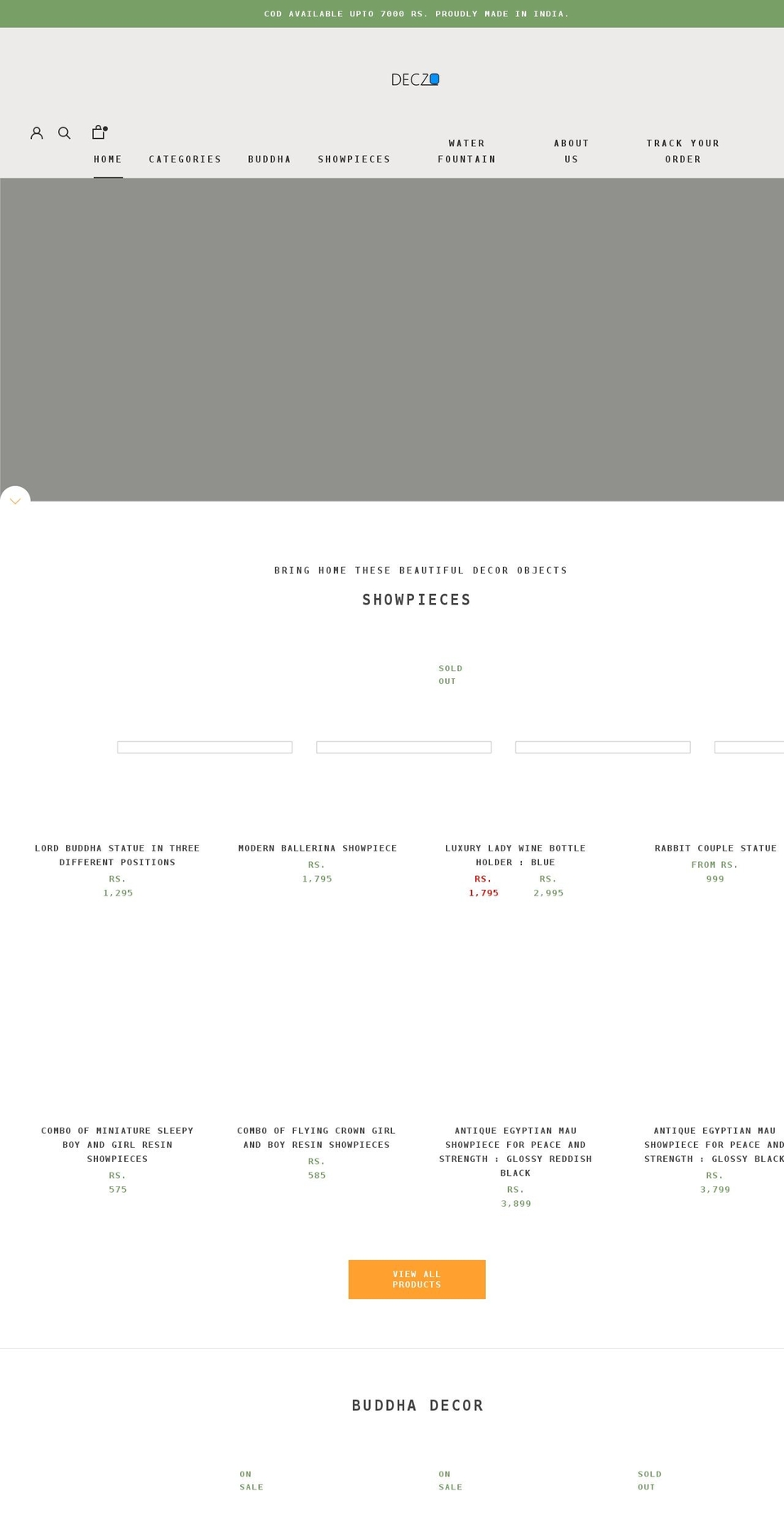 deczo.com shopify website screenshot