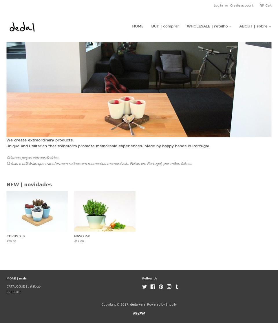 Migration | Dev-Raira Develoment Shopify theme site example dedal.pt