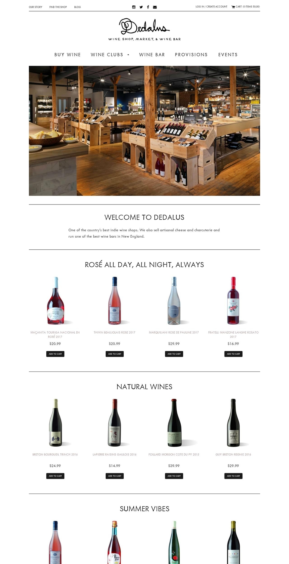 timber-2-1-4 Shopify theme site example dedaluswine.com