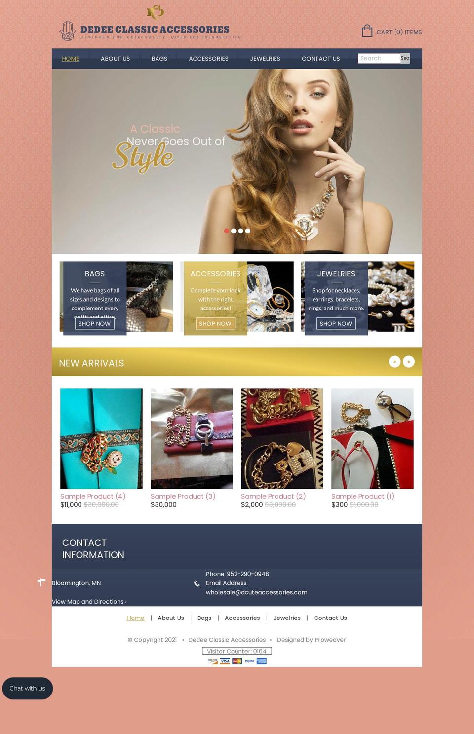 template Shopify theme site example dedeeaccessories.com