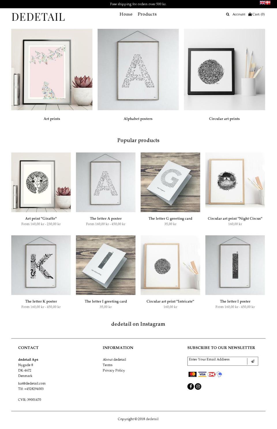 dedetail.com — Shopify storefront screenshot