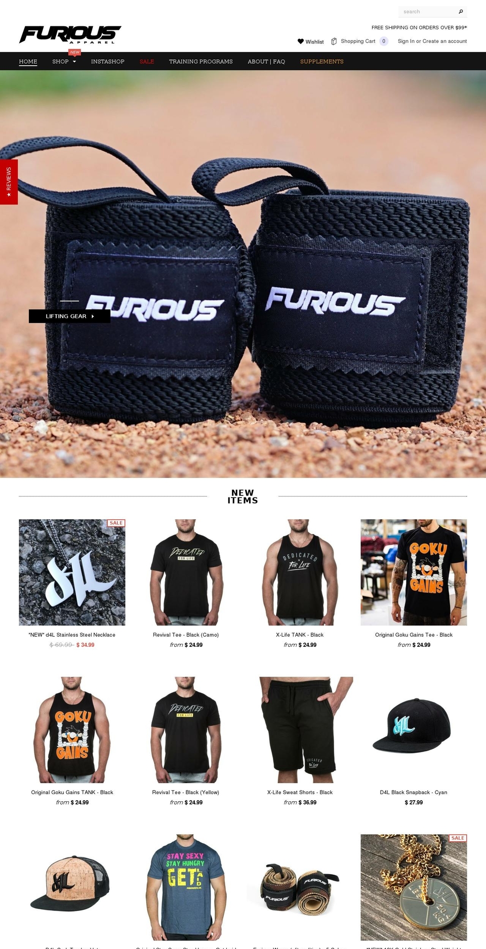 sofurious Shopify theme site example dedicatedforlife.com