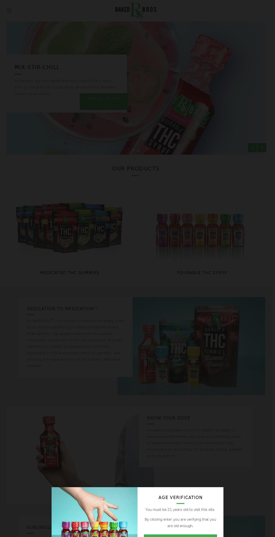dedicationtomedication.com — Shopify storefront screenshot