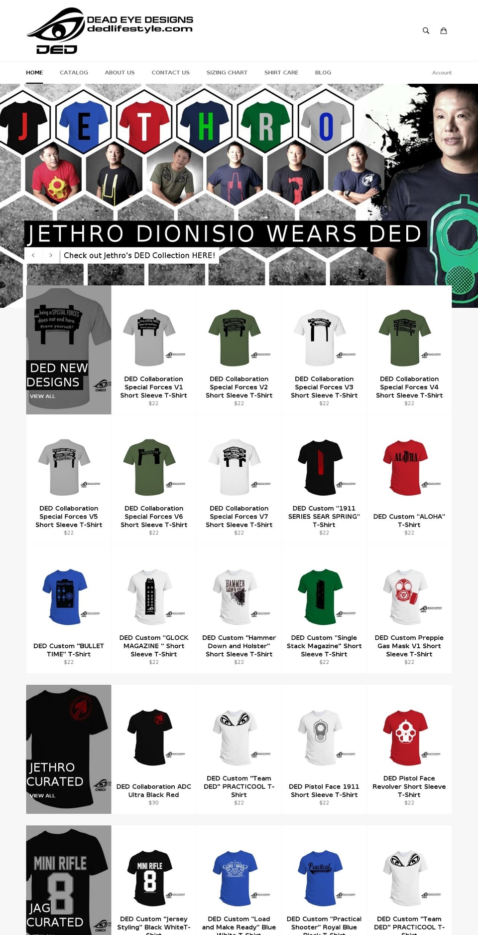 dedlifestyle.com shopify website screenshot