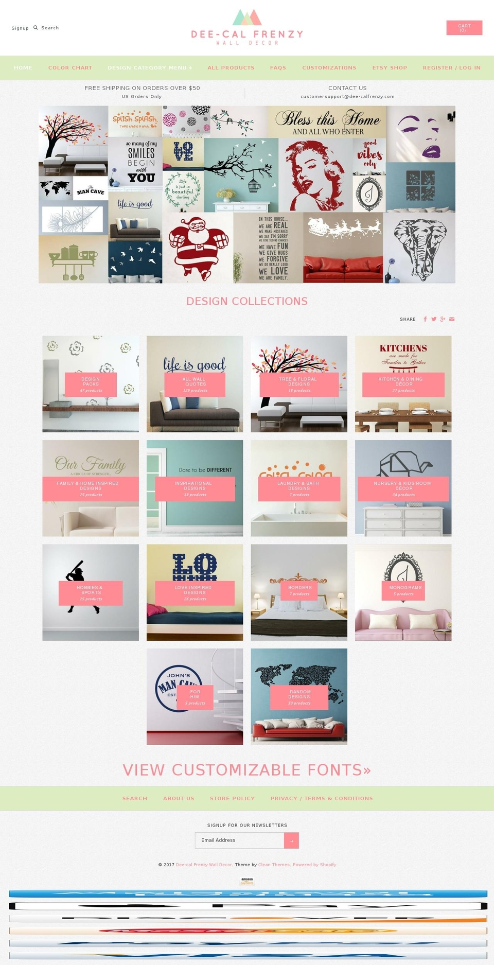 deecalfrenzy.com shopify website screenshot