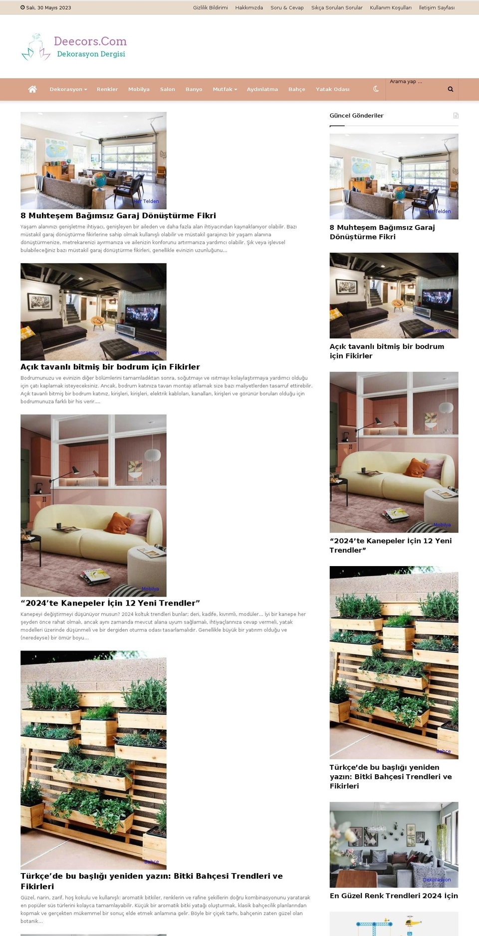 deecors.com — Shopify storefront screenshot