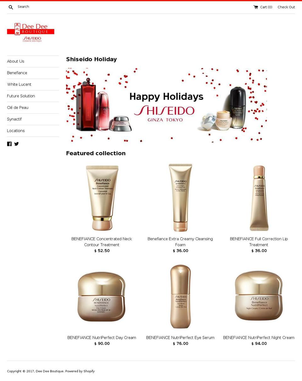 deedeesf.com shopify website screenshot