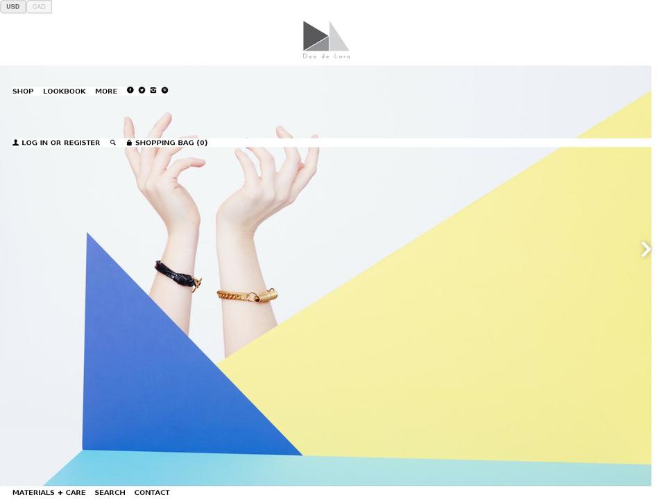 deedelara.com shopify website screenshot