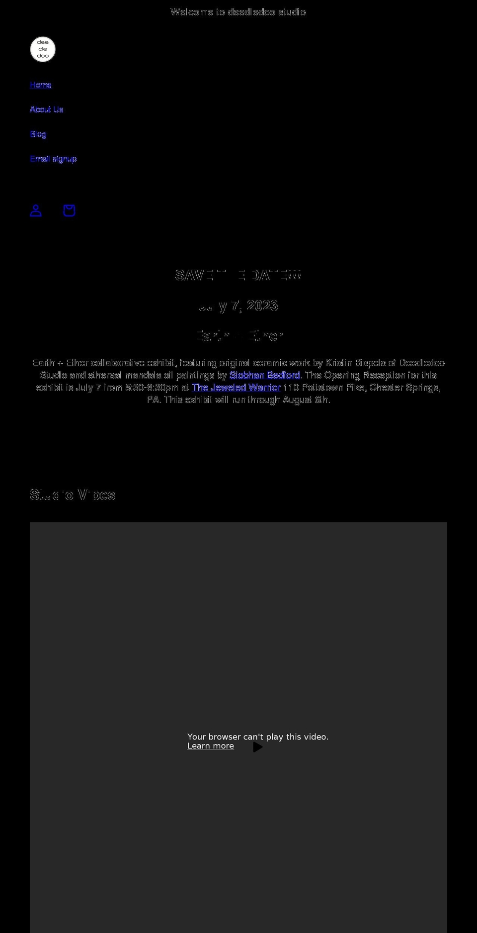 deedledoostudio.com shopify website screenshot