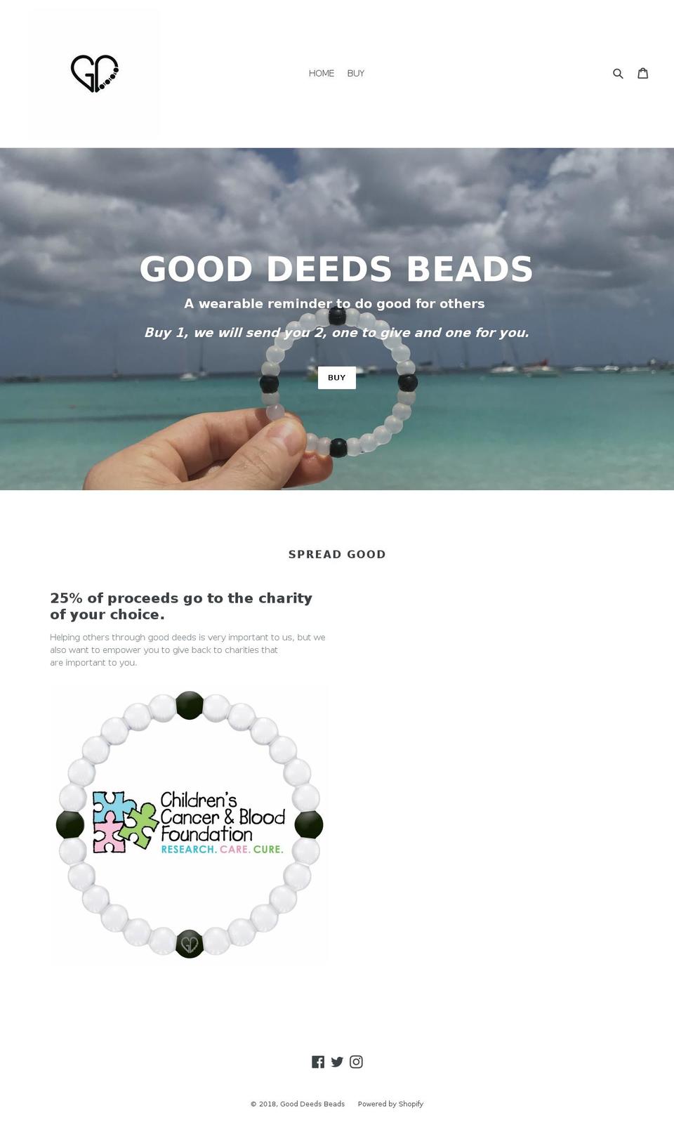 deedsbeads.com shopify website screenshot