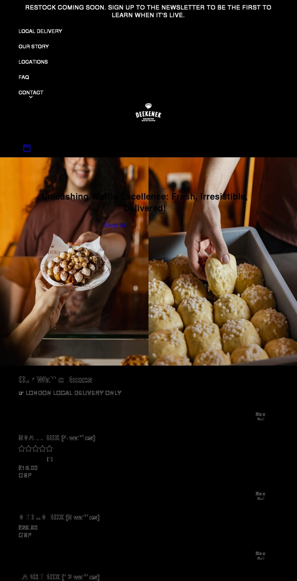 deekenek.com shopify website screenshot