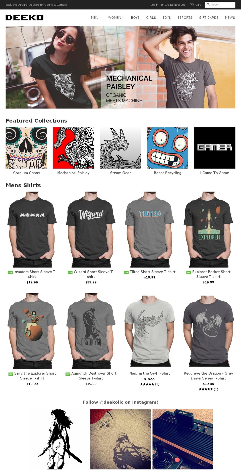 deeko.com shopify website screenshot