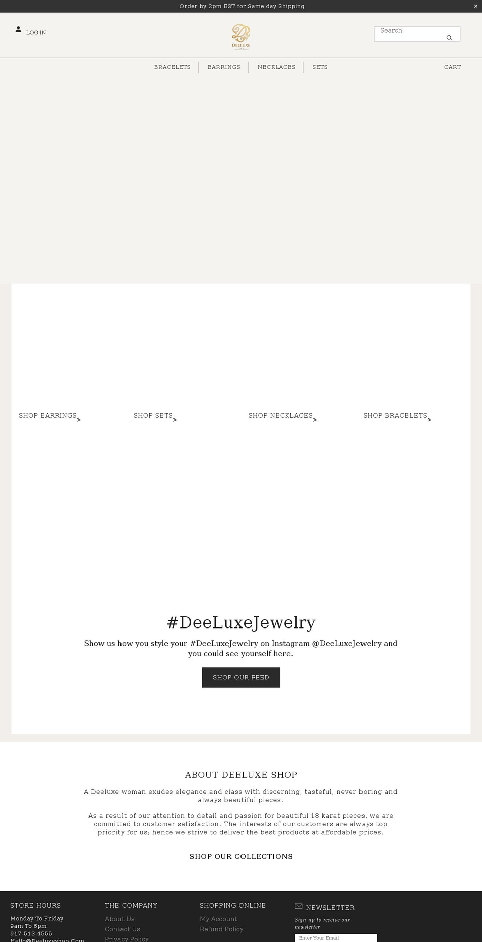 deeluxeshop.com shopify website screenshot