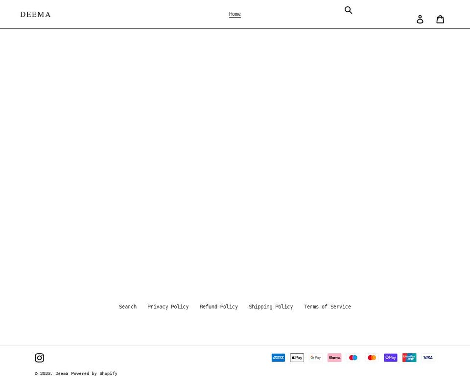 deema.shop shopify website screenshot