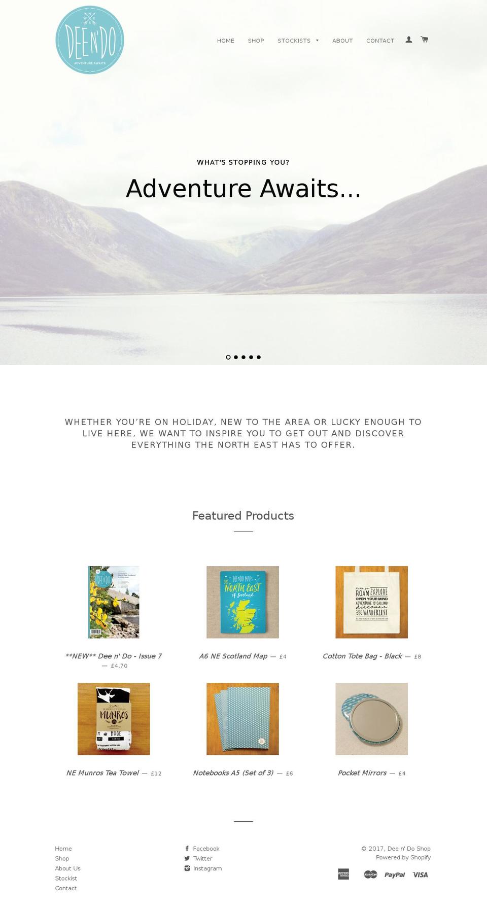 deendomaps.com shopify website screenshot