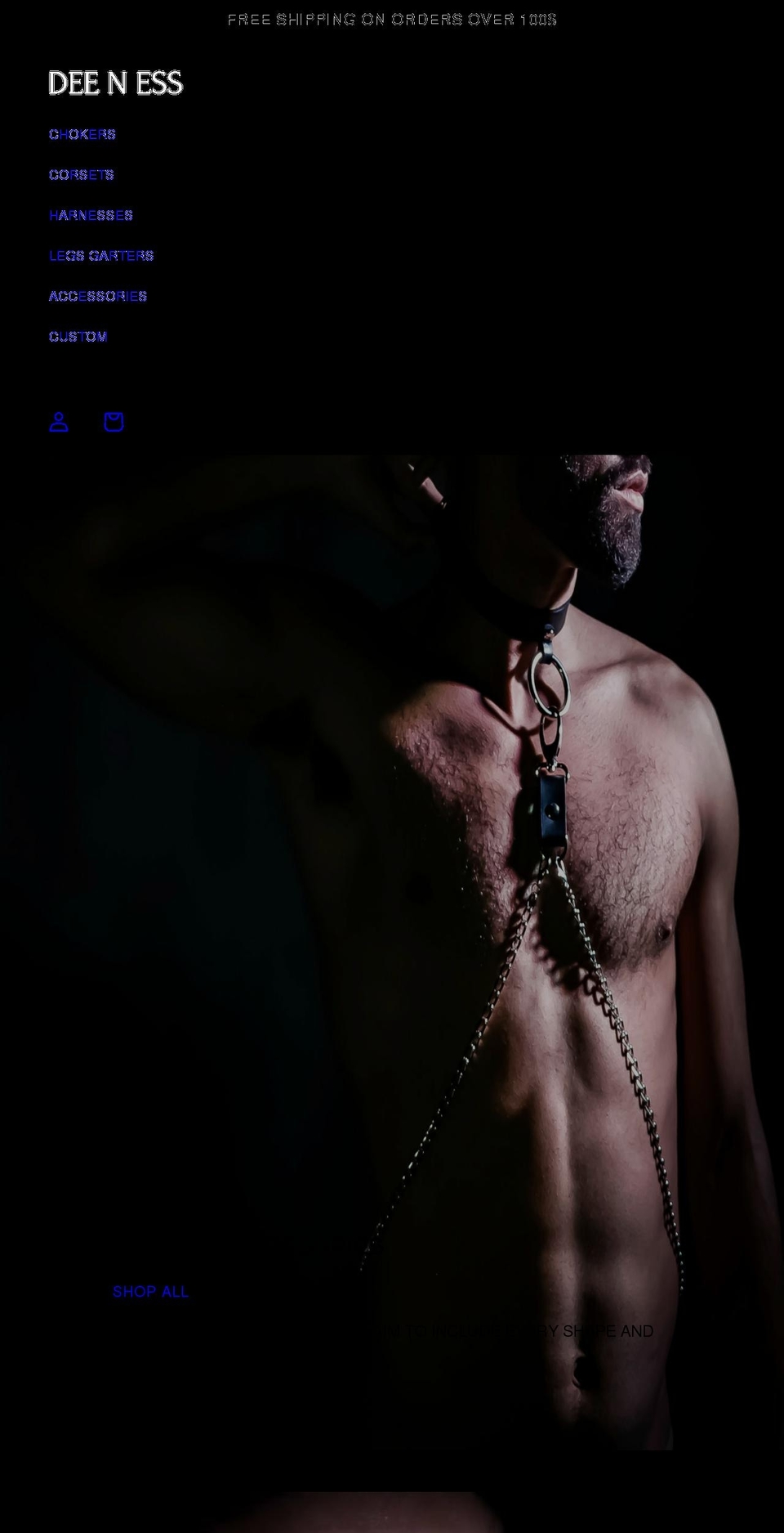 deeness.com shopify website screenshot