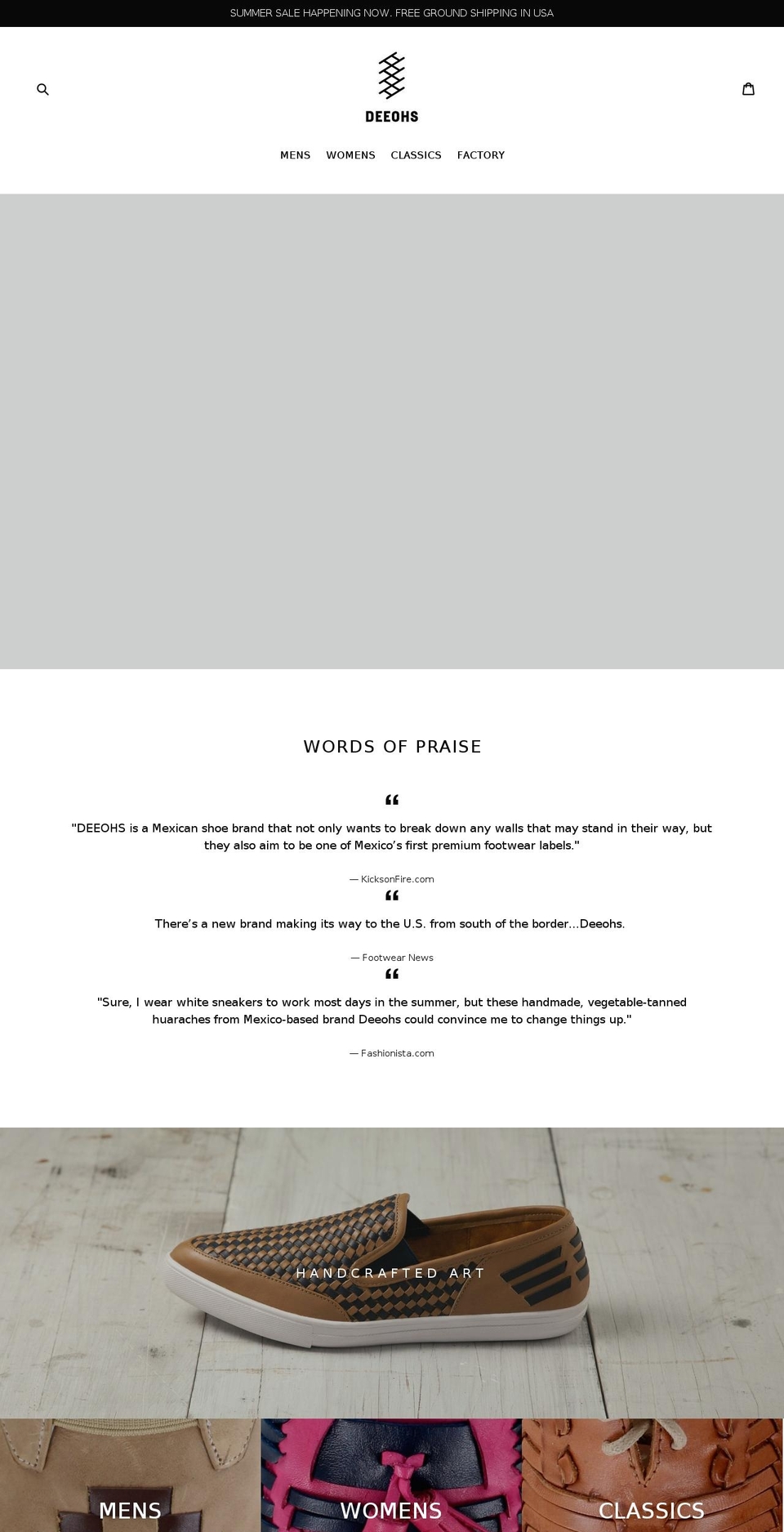 deeohs.com shopify website screenshot
