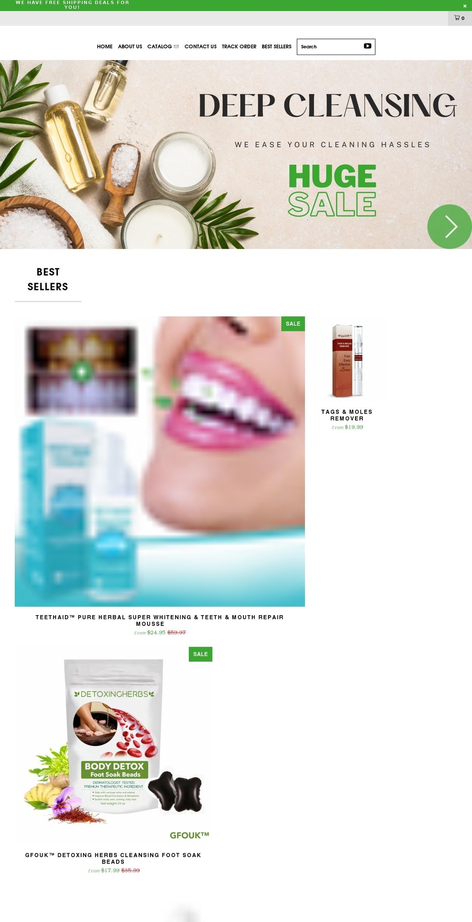 deep-cleansing.com shopify website screenshot