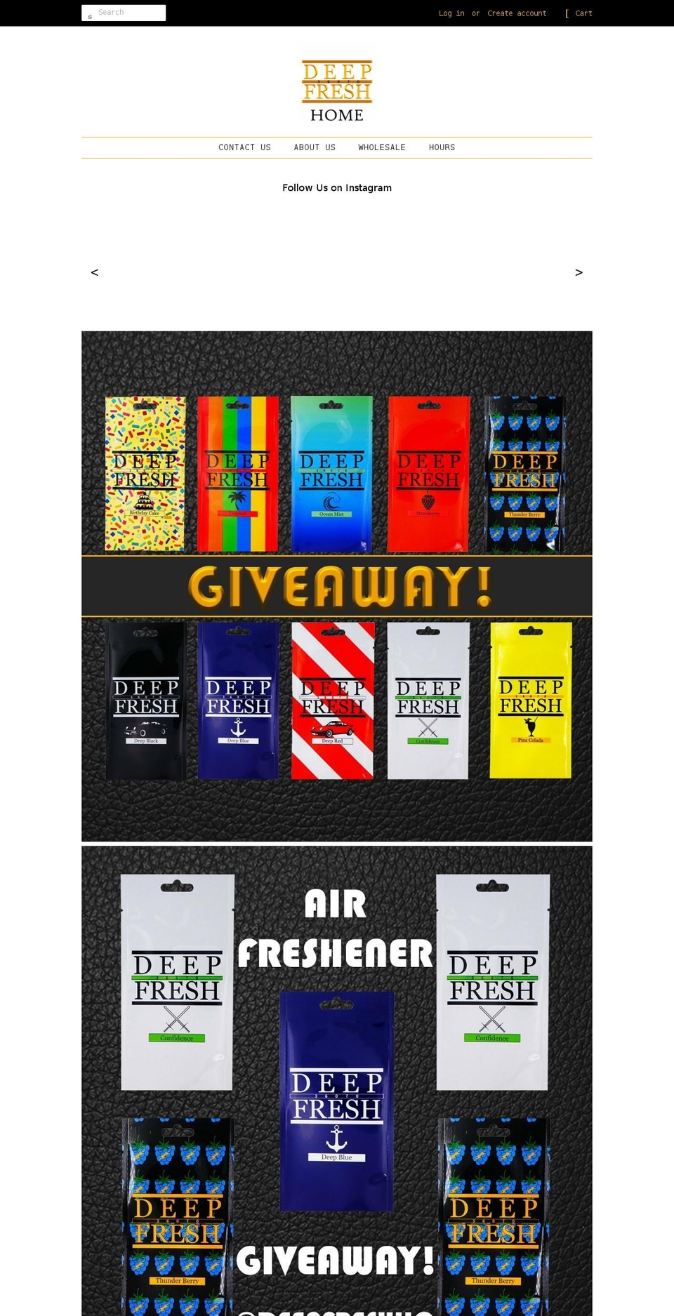 deep-fresh.com shopify website screenshot