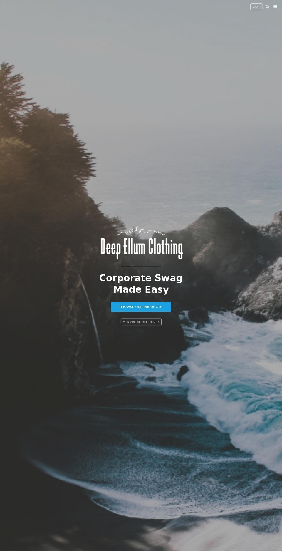 deepellumclothing.com shopify website screenshot
