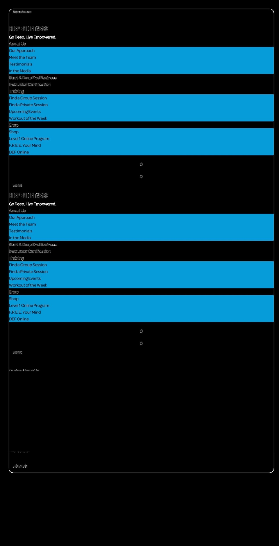 deependfitness.com — Shopify storefront screenshot