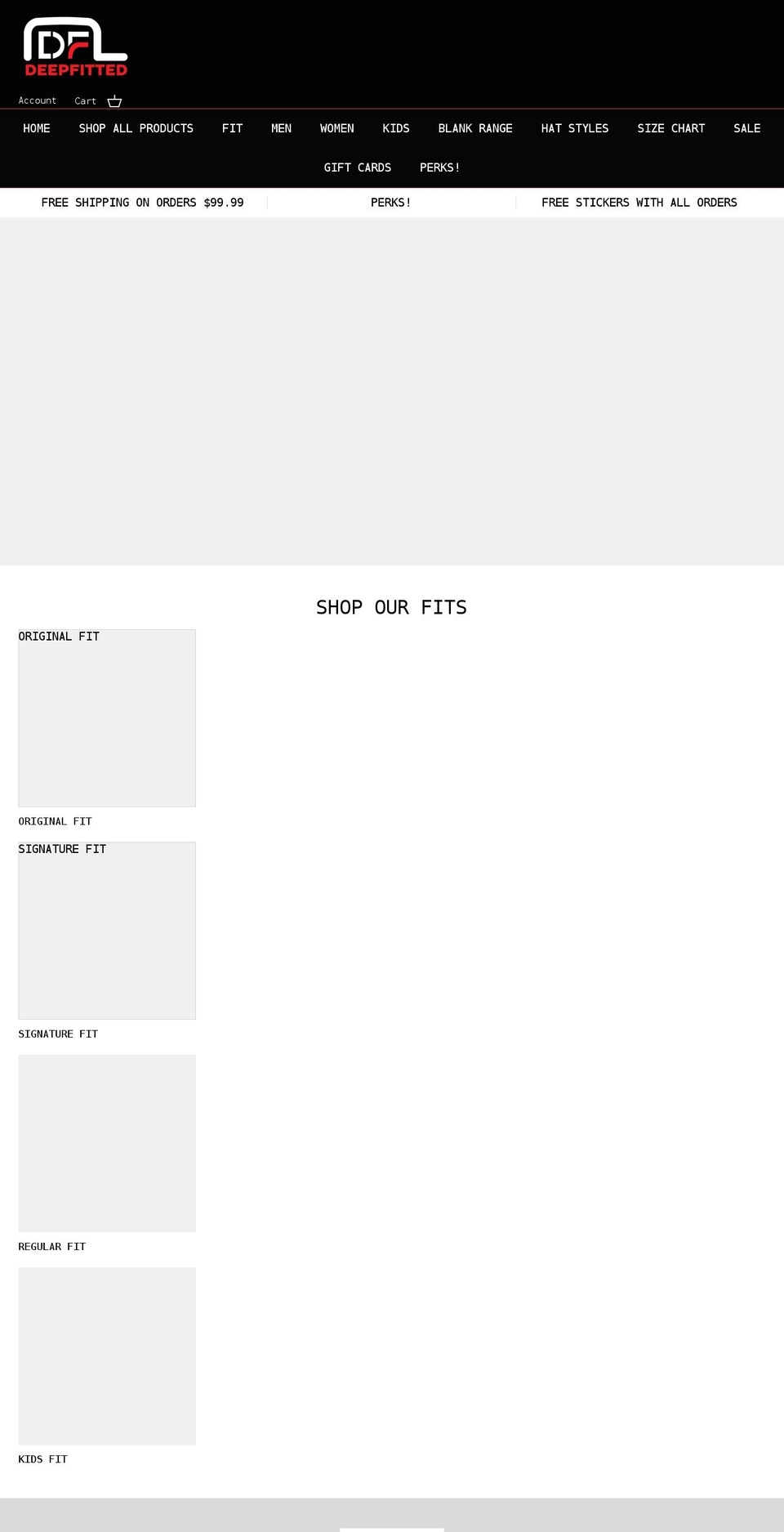 deepfitted.com shopify website screenshot
