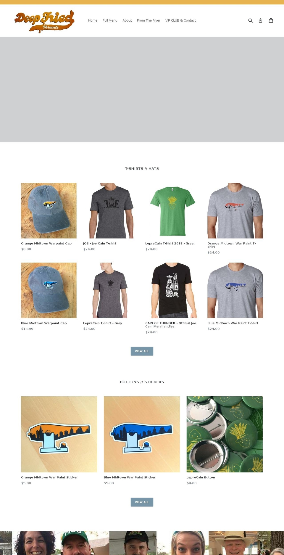 deepfriedthreads.com — Shopify storefront screenshot