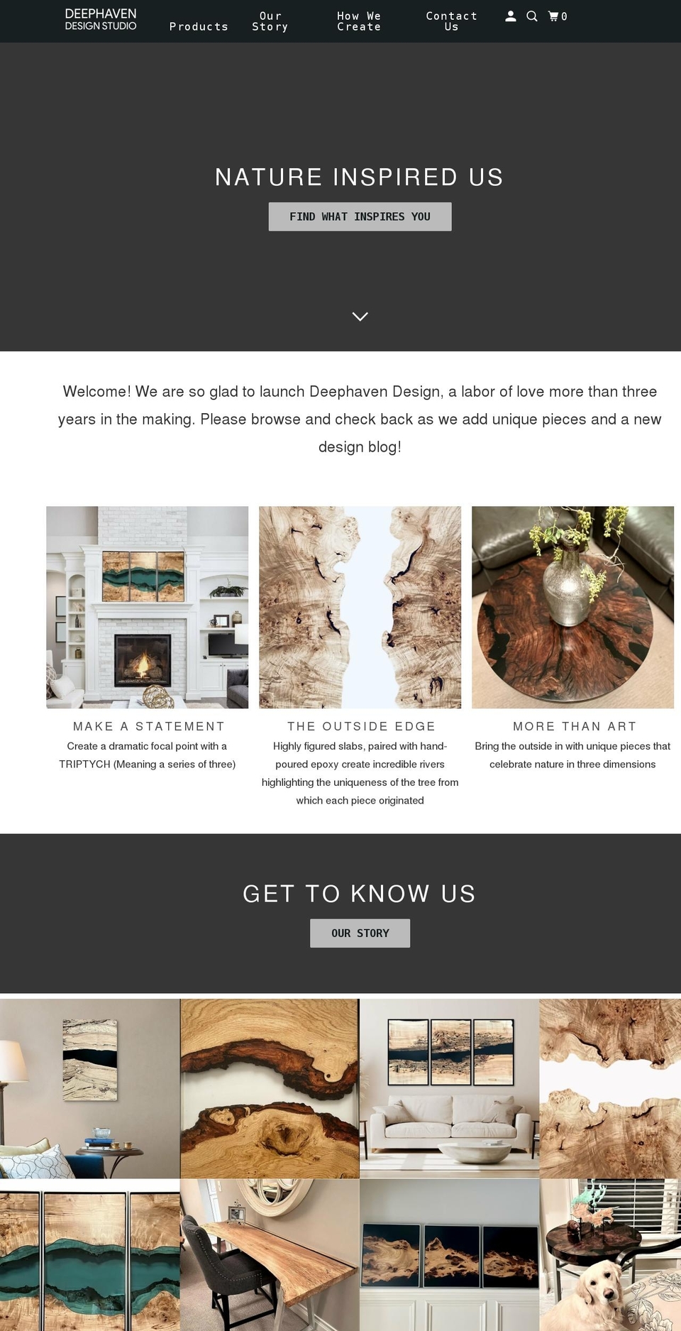 deephaven-design.myshopify.com shopify website screenshot