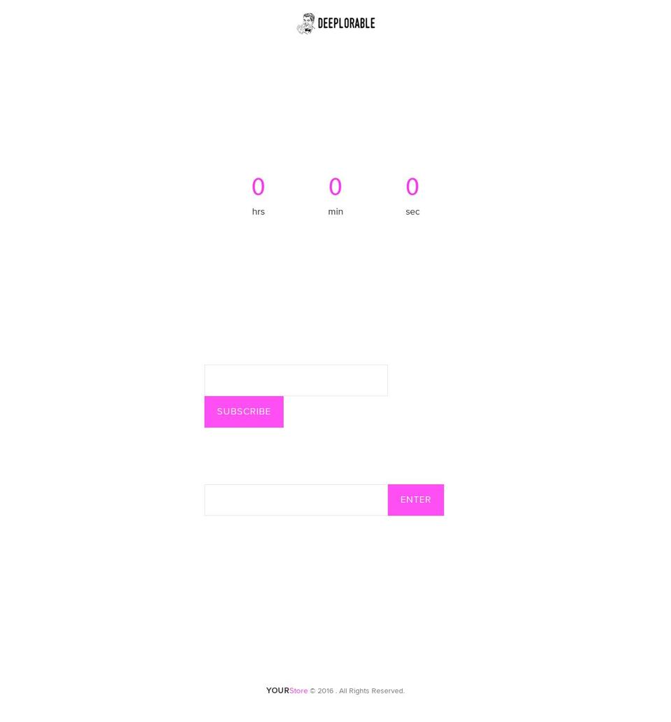 deeplorable.com — Shopify storefront screenshot