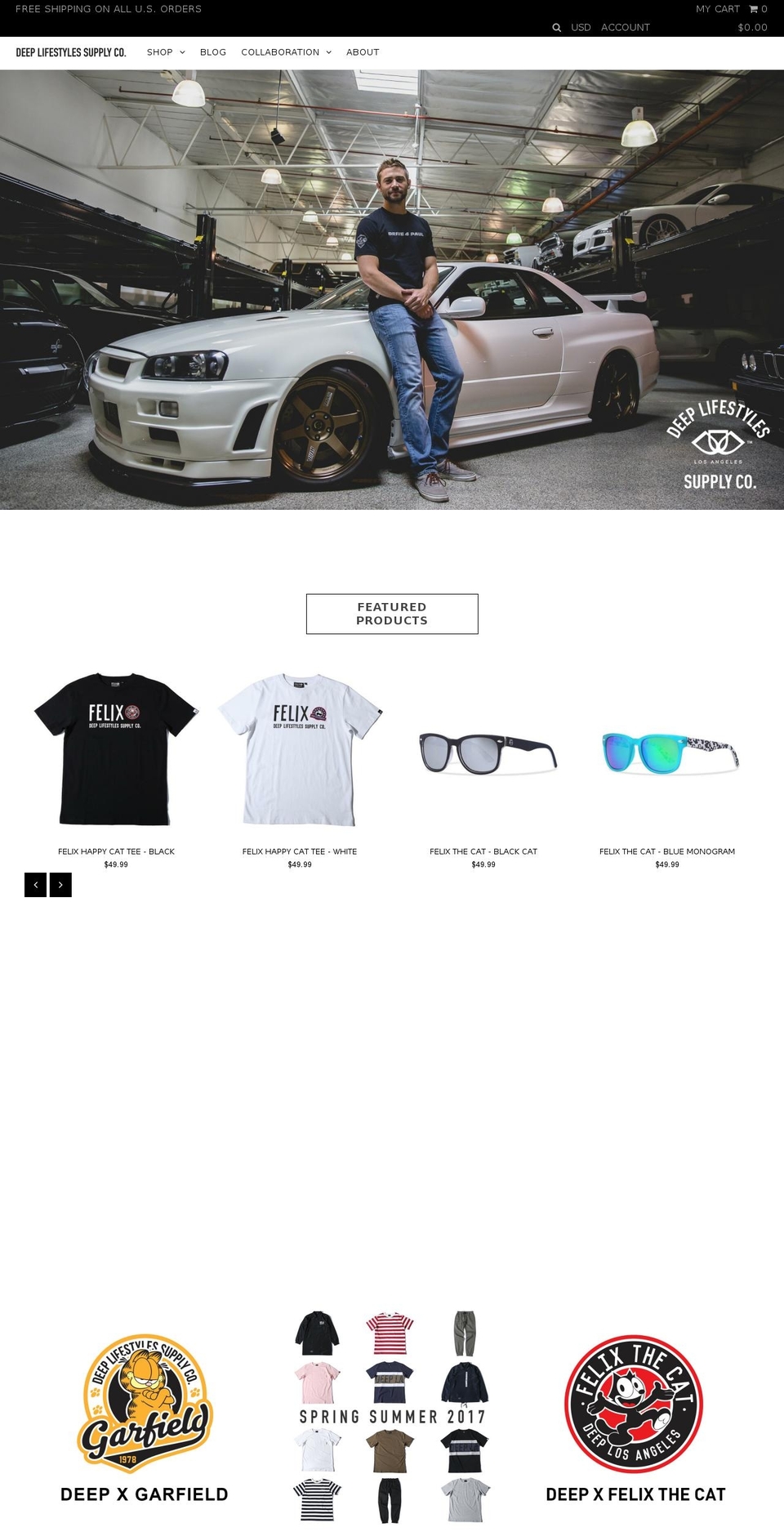 deeplosangeles.com shopify website screenshot