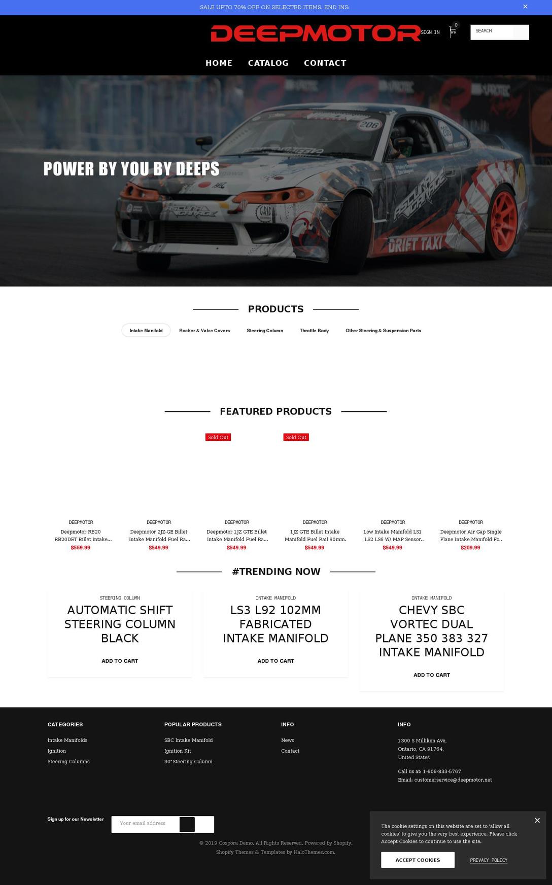 deepmotor.net shopify website screenshot