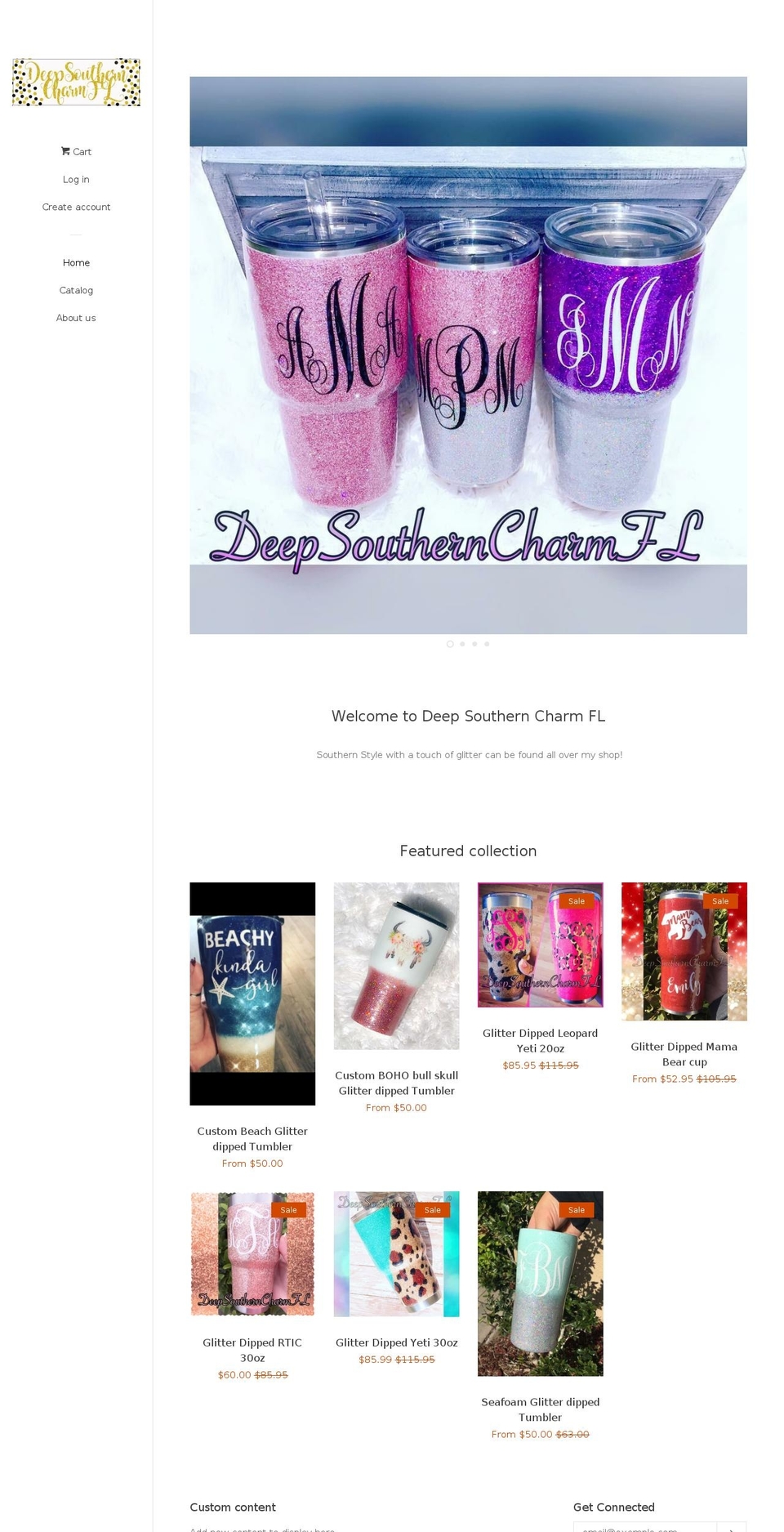 deepsoutherncharmfl.com — Shopify storefront screenshot