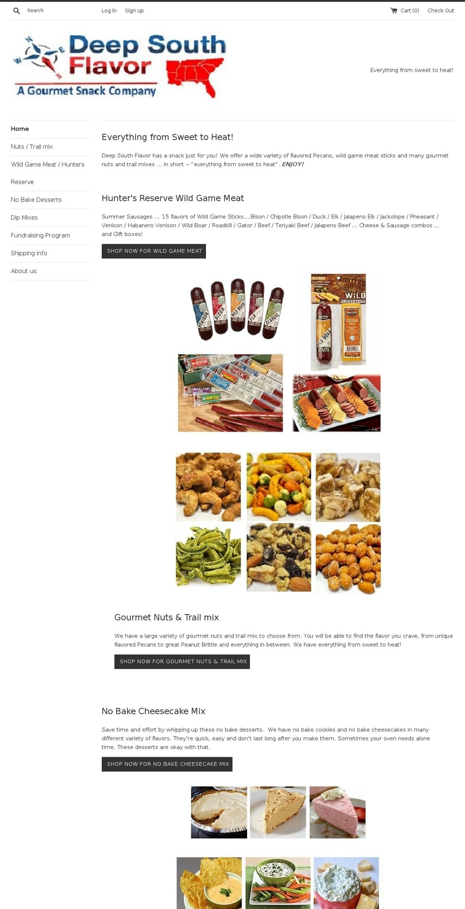 deepsouthflavor.com — Shopify storefront screenshot