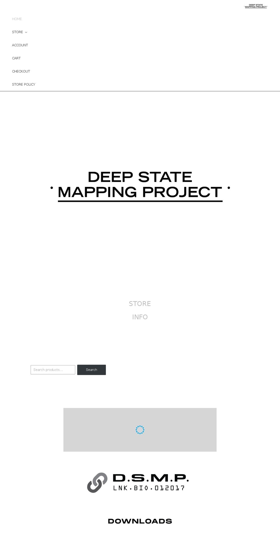deepstatemappingproject.com — Shopify storefront screenshot