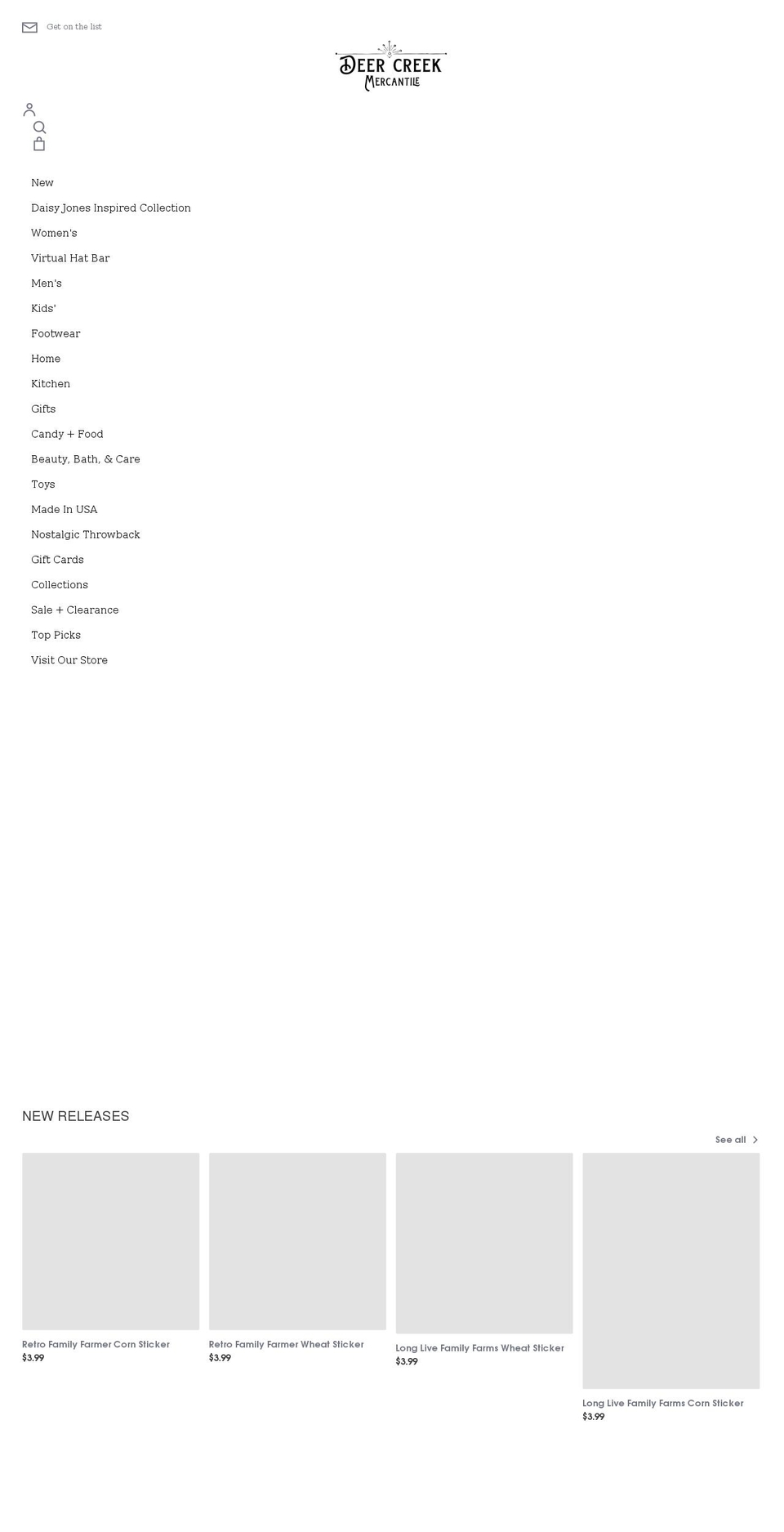 deercreekmerc.com — Shopify storefront screenshot