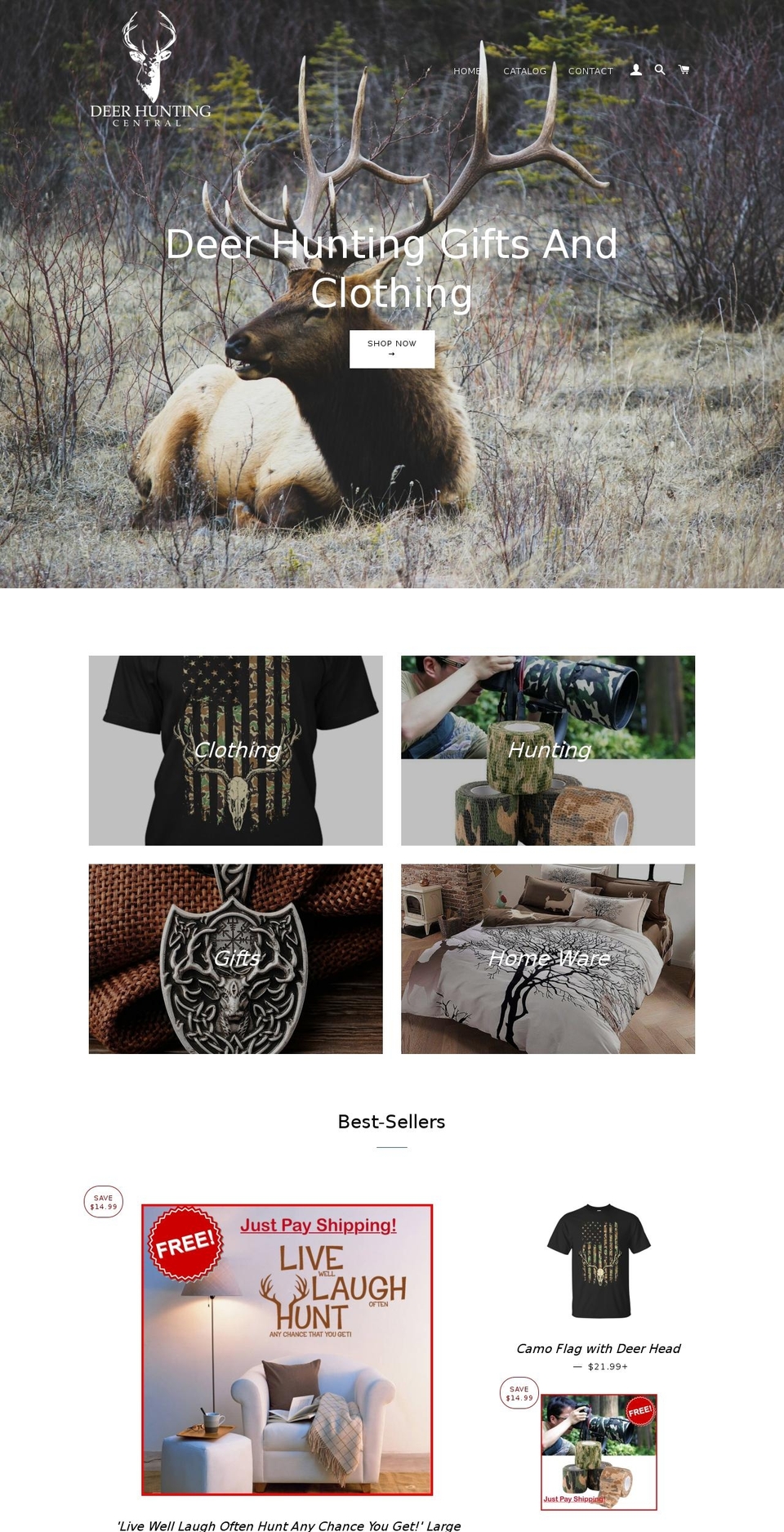 deerhuntingcentral.com — Shopify storefront screenshot