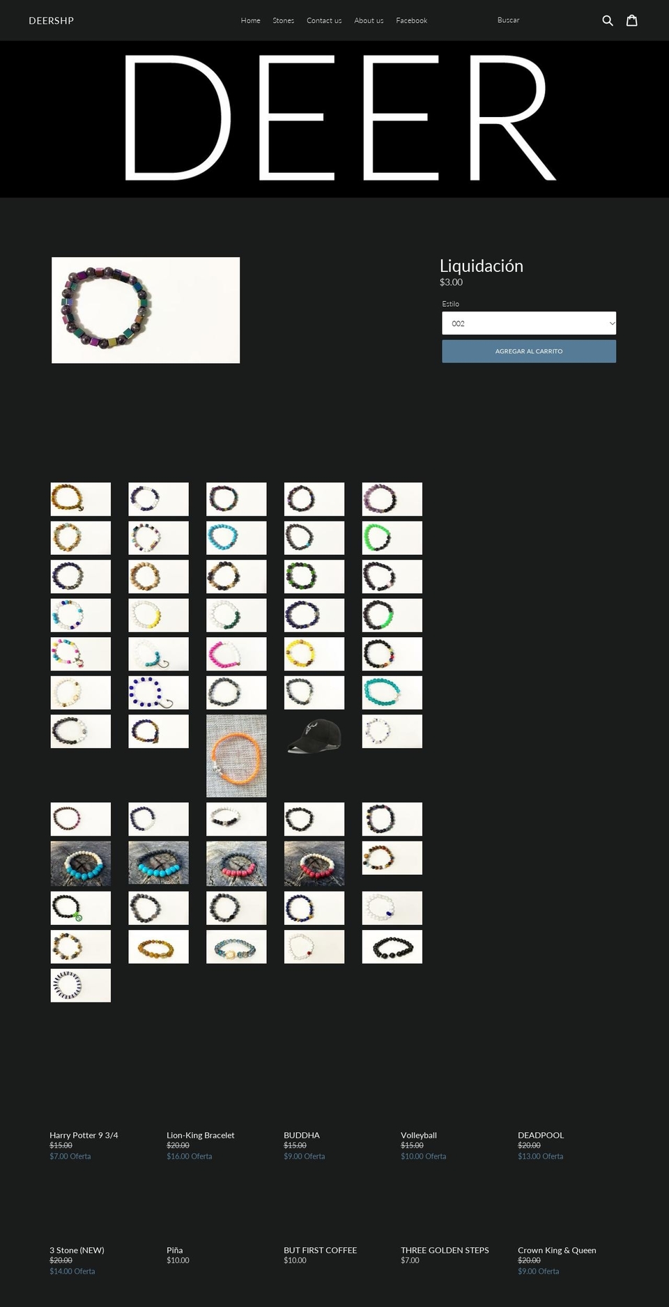 deershp.com — Shopify storefront screenshot